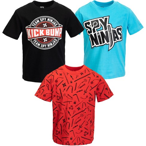 Spy Ninjas 3 Pack T-shirts Little Kid To Big Kid : Target