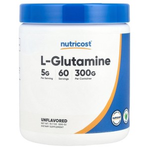 Nutricost L-Glutamine, Unflavored, 10.7 oz (300 g) - 1 of 2