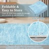 Washable rug. Modern solid-color, non-slip. Non-shedding, low-pile, foldable. Contemporary minimalist. For living/dining/bedrooms - 4 of 4