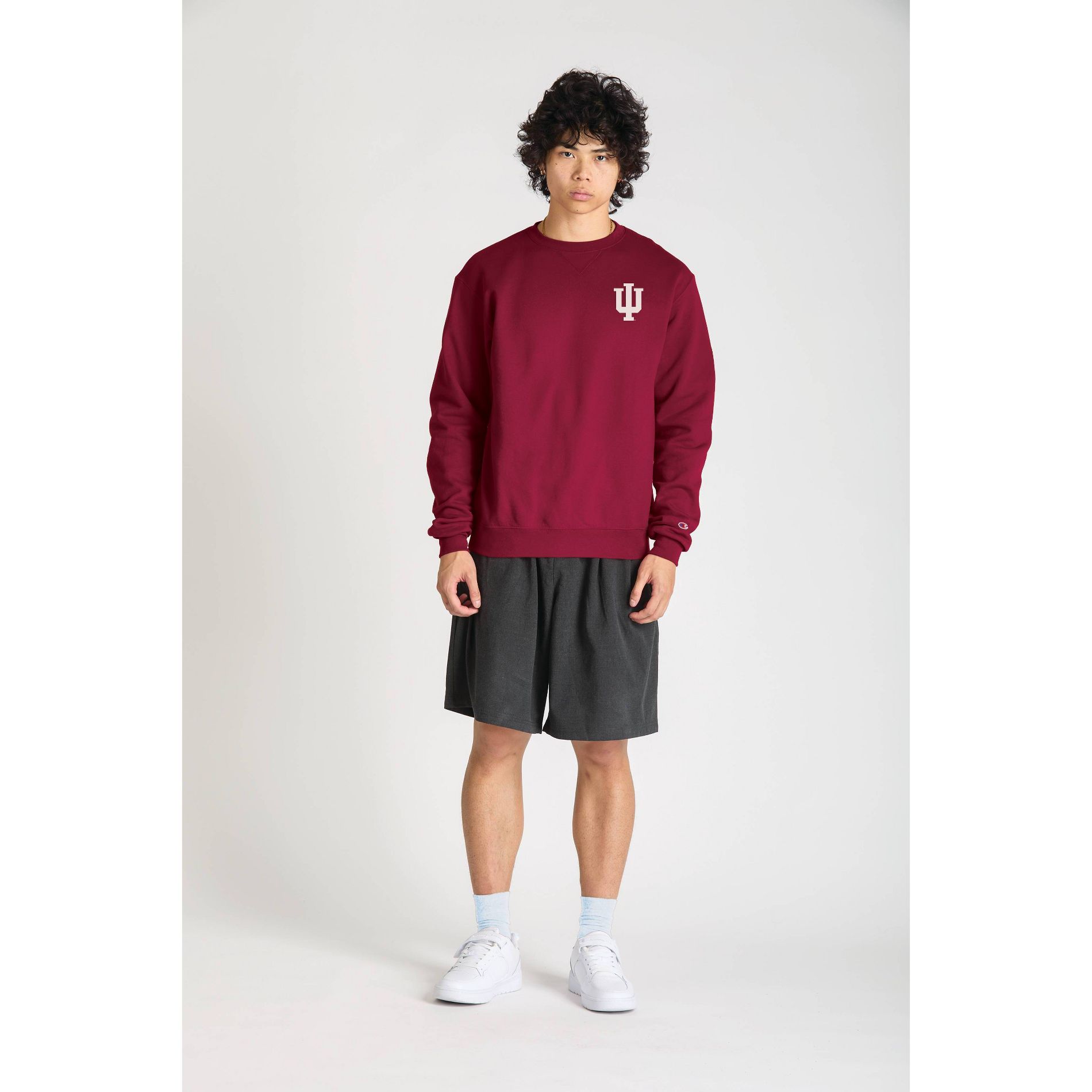NCAA Indiana Hoosiers Men's Champion Crew Neck Sweatshirt - M