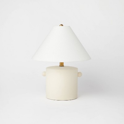 Ceramic Table Lamp with Knob Tan - Threshold™ designed with Studio McGee