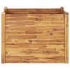 vidaXL Garden Raised Bed Powder-coated Steel 126.8"x39.4"x14.2" Gray - 3 of 4