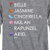 Boys' - Disney - Princess List Icons Long Sleeve Graphic T-Shirt - 2 of 4
