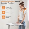 Shiatsu Neck Massager with Heat - Ergonomic Heart-Shaped Deep Kneading Massage Pillow, USB-C Rechargeable, Portable for Neck, Shoulders & Back - 3 of 4