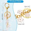 Unique Bargains  Metal Small Beautiful Personalized Flower Keychain for Handbag Purse - 2 of 4