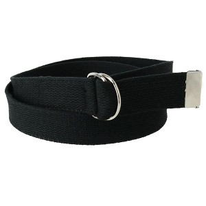 CTM Cotton Web Belt with D Ring Buckle - 1 of 4