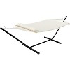 Premium 2-Person Hammock with Collapsible Steel Stand, Heavy Duty 450lb Capacity, UV-Resistant & Portable Outdoor Lounger for Backyard - 2 of 4
