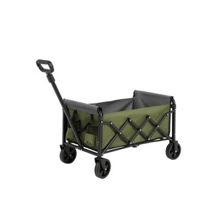 Portable Folding Beach Wagon with Heavy Duty Wheels, Large Capacity Utility Cart for Camping, Grocery, Sports, Garden, Outdoor Use-The Pop Home - 1 of 4