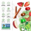Brainiac Kids Brain Squeezers Applesauce Pouches with Omega-3s Variety Pack Apple, Strawberry and Cinnamon - 3.2oz/10ct - 4 of 4