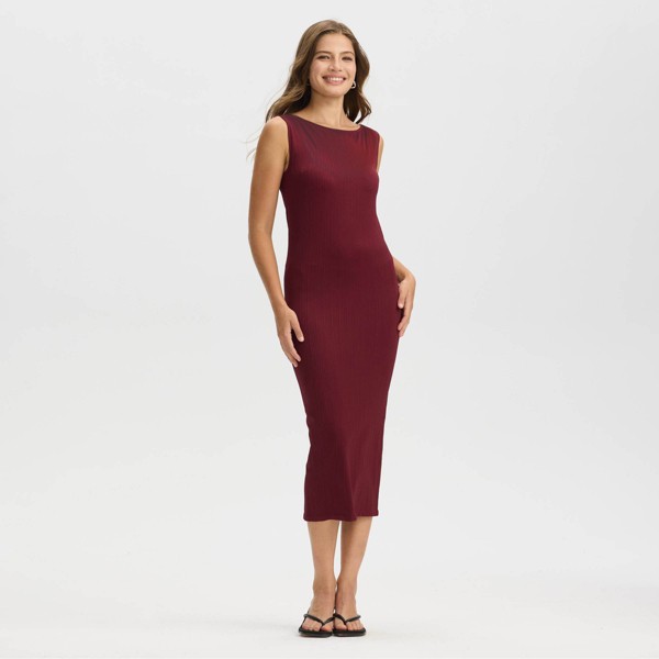 Vestido midi ajustado sin costuras y sin mangas para mujer - A New Day™ 3