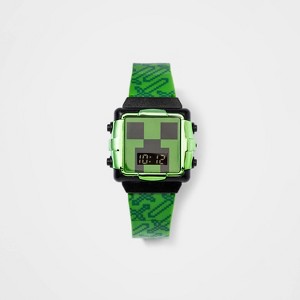 Kids' Minecraft Watch - Green - 1 of 2