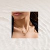 EVRY JEWELS WATERPROOF Gold or Silver Plated Stainless Steel Eternal Light Necklace - 3 of 3
