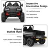 Jojoka 24V Ride on Dump Truck for Kid with Electric Dump Bed & Remote Control, Extra Shovel, Music Player, Key Start for Safety - 4 of 4