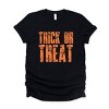Trick or Treat Block Distressed - Women's Short Sleeve Graphic T-Shirt - 2 of 4