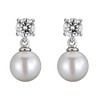 Guili Gv Sterling Silver Drop Earrings with Colored Pearls in Gold, Rose Gold, or White – Stylish Jewelry with Timeless Luxury for Any Occasion - 2 of 4