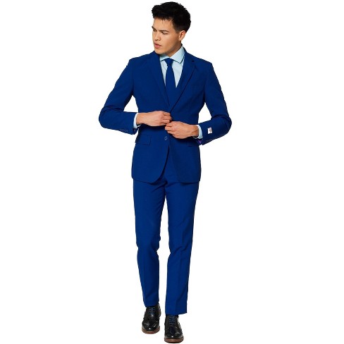 OppoSuits Men's Suit - Navy Royale - Blue - Size: US 52