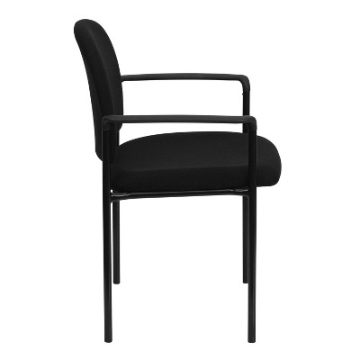 ErgoStack Black Fabric & Powder Coated Steel Reception Chair