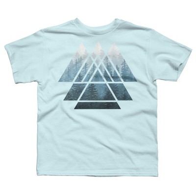 Boy's Design By Humans Misty Forest Sacred Geometry By Maryedenoa T-Shirt