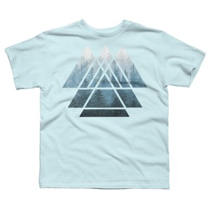 Boy's Design By Humans Misty Forest Sacred Geometry By Maryedenoa T-Shirt - 1 of 3
