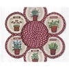 Earth Rugs Trivet – Herbs Printed Round Braided Jute Trivets in Basket, 10"x10", Rustic Kitchen Decor - 3 of 3