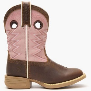 Kids Durango® Lil' Rebel Pro™ Little Kids’ Dark Chestnut Bubble Gum Western Boot - 1 of 4