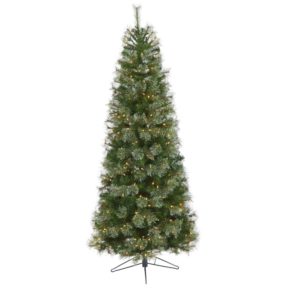 Photos - Garden & Outdoor Decoration 6.5ft Nearly Natural Pre-Lit Cashmere Artificial Christmas Tree Warm White