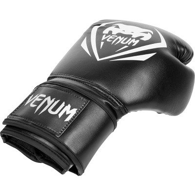 Venum Black Synthetic Leather Boxing Gloves - 16 oz