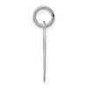 Black Bow Jewelry Sterling Silver, Ella Collection Medium Fancy Script Initial O Pendant - 2 of 4