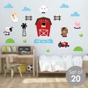 Big Dot of Happiness Farm Animals - Peel and Stick Nursery and Kids Room Vinyl Wall Art Stickers - Wall Decals - Set of 20 - 2 of 4