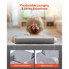 VEVOR 2-in-1 Kids Sofa, Foldable Toddler Soft Couch with Armrests, Made of 28D Sponge & Short Pile, Convertible Toddler Chair to Lounger, M, Gray - 4 of 4