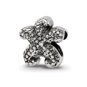 Black Bow Jewelry Sterling Silver Starfish Bead Charm - 1 of 4