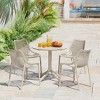 WestinTrends Playa 31.5" Round Plastic Outdoor Patio Dining Table for 4 - 2 of 4