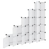 vidaXL Storage Cube Organizer with 15 Cubes and Doors Transparent PP - 4 of 4