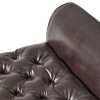 Okak Luxury Storage Ottoman Bench with Rolled Arms Button-Tufted Rectangular Storage Foot Rest Stool for Living Room,Entryway,Bedroom, Brown - 4 of 4