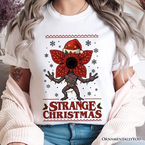Strange Christmas Retro T-Shirt, Demon Plant Gift for Horror Lovers | OrnamentallyYou - 1 of 4