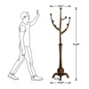 Bekrvio Heavy Duty Freestanding Coat Rack - Sturdy Round Base, Coat Tree Stand for Jacket, Hat - Entryway/Bedroom - 2 of 4