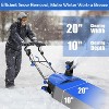 Gymax 20" Corded Snow Blower Electric Walk-Behind Snow Blower with 30 FT Throwing Distance and Dual LED Lights Blue/Red - 3 of 4