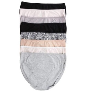 Felina Cotton Modal Hi Cut Panties - Sexy Lingerie Panties for Women - Underwear for Women 8-Pack - 1 of 1