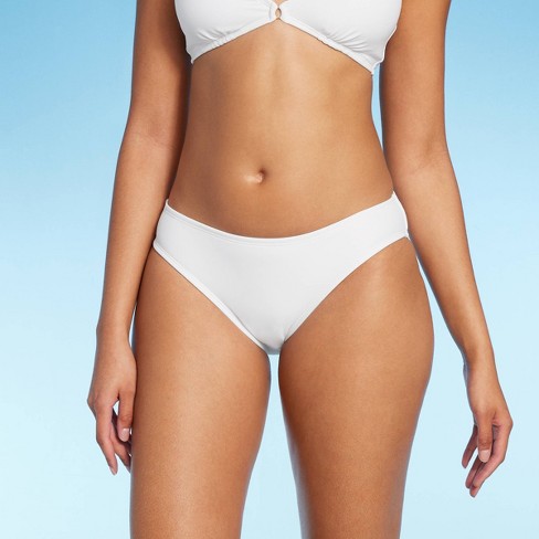 Women's Hipster Medium Coverage Bikini Bottom - Shade & Shore™ White XL