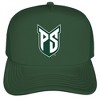 Portland State University Primary Logo Foam Trucker Cap Hunter Green Os - 2 of 4