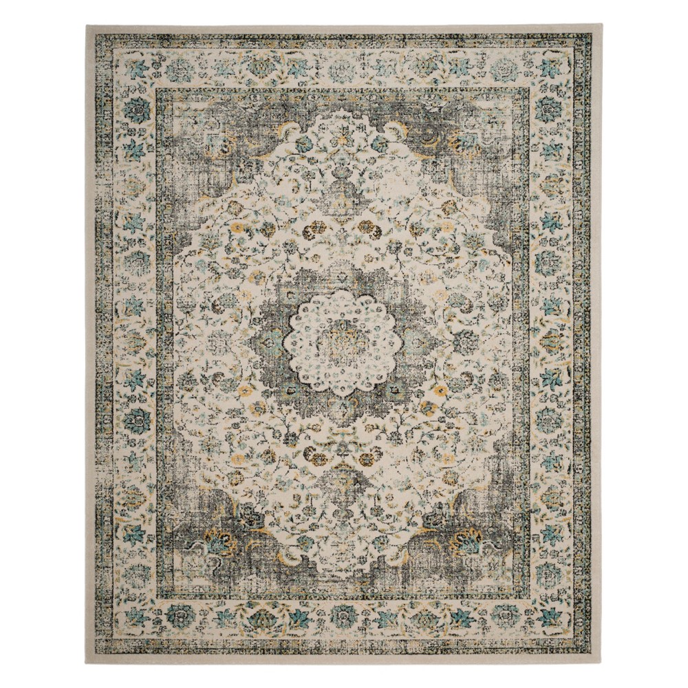 9'x12' Medallion Area Rug Gray/Gold - Safavieh