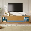 ChicFurnit TV Stands and Consoles Entertainment Center with Storage Cabinets and Open Shelf Media Console for Living Room, Brown, 78.7"*15.1"*18.9" - 2 of 4
