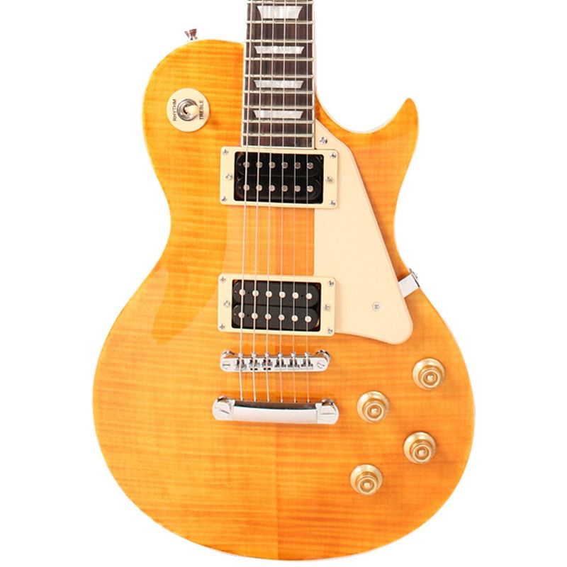 Sawtooth Heritage Series Right-Handed Flame Maple Top Electric Guitar, Tuscan Flame, 1 of 2
