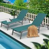 Kozyard Outdoor Folding Aluminum Lounge Chair, 5-Position Adjustable, No Assembly Required — Perfect for Patio, Beach, or Poolside - 2 of 4