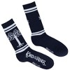Lord of the Rings Socks White Tree Of Gondor Design Mid-Calf Adult Crew Socks Black - 4 of 4