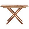 vidaXL Patio Table 43.3 in.x26.4 in.x29.1 in. Solid Acacia Wood - 2 of 4