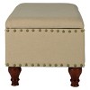 Large Rectangle Storage Bench with Nailhead Trim - HomePop - 4 of 4