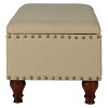 Large Rectangle Storage Bench with Nailhead Trim - HomePop - image 4 of 4