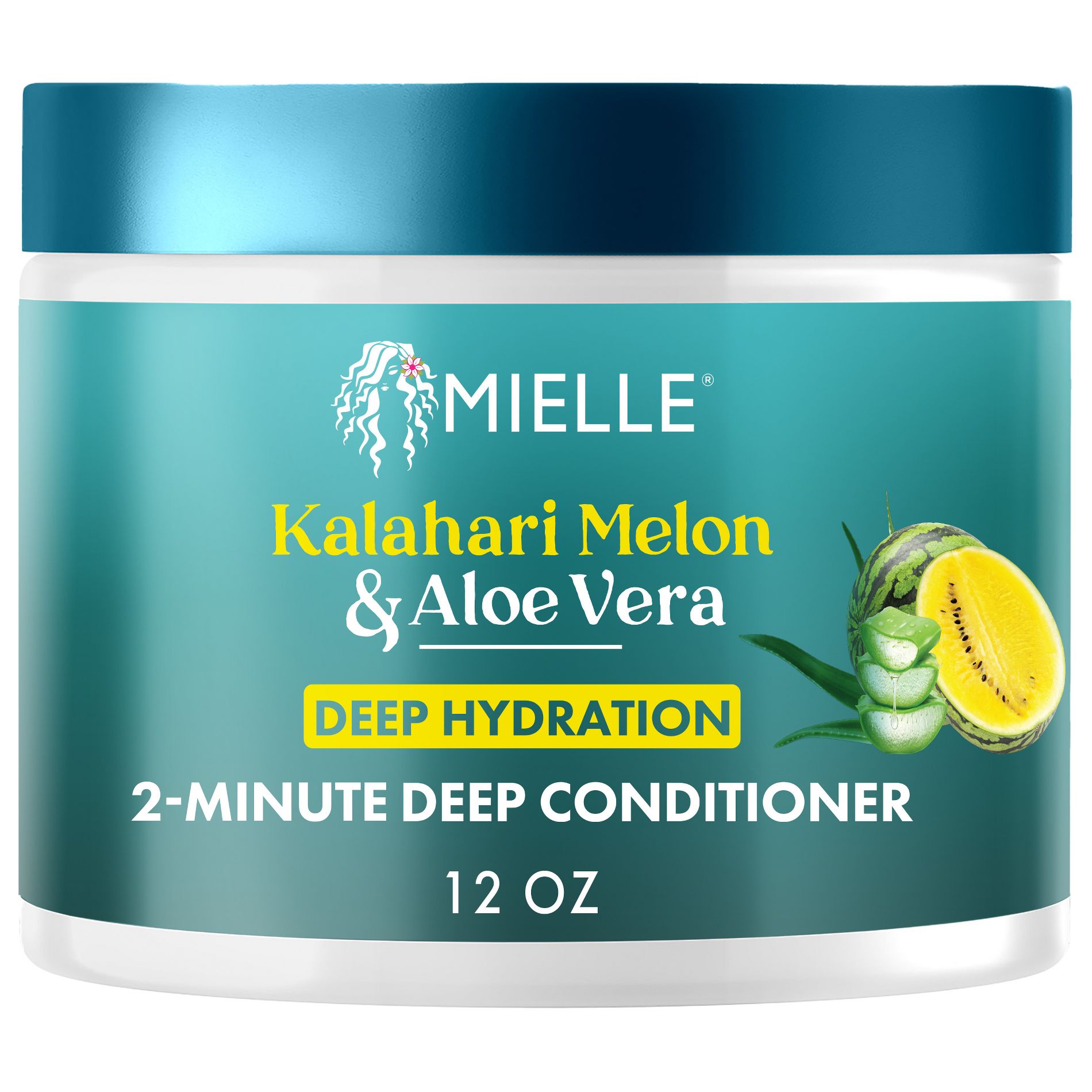 Mielle Organics Kalahari Melon & Aloe Vera Deep Hydration 2-Minute Deep Conditioner - 12 fl oz