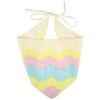 Unique Bargains Women's Fashion Knitted Hollow Triangle Headwrap 26.38"x11.02" Yellow 1 Pc - 4 of 4